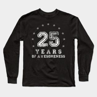 Vintage 25 years of awesomeness Long Sleeve T-Shirt